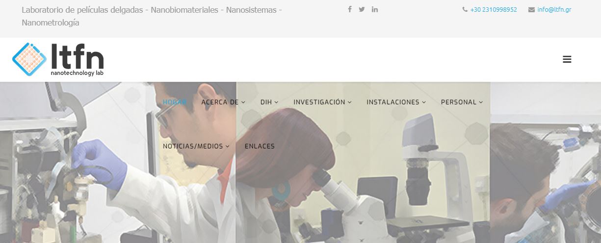 Nanotechnology Lab LTFN (Lab for Thin Films - Nanobiomaterials - Nanometrology)