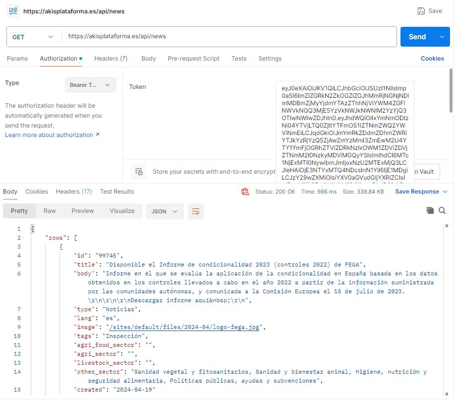imagen de consulta a endpoint de noticias