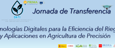 cartel de la jornada de riego de precisión