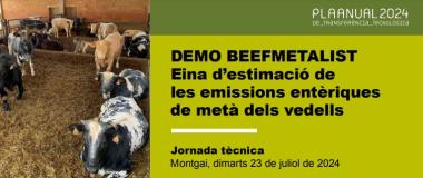 estimación de las emisiones de metano de terneros