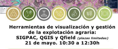 Affiche pour un cours sur les outils de visualisation et de gestion des exploitations agricoles