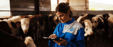 ganadera usando la app