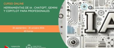 Curso online de herramientas de IA: chatGPT, Gemini y Copilot para profesionales