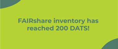 ¡El inventario de FAIRshare ha alcanzado los 200 DATS!