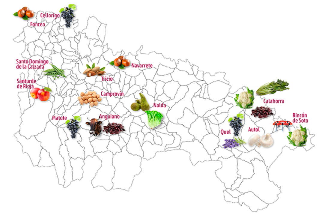 ubicacion de campos desmostrativos del gobierno de La Rioja